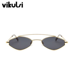 Cute Sexy Cat Eye Sunglasses Women Retro Small Double Beam Cateye Sun Glasses