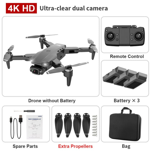 L900 pro 4K HD dual camera with GPS 5G WIFI FPV real-time transmission brushless motor rc distance 1.2km professional drone