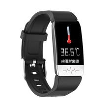 Load image into Gallery viewer, T1 Smart Watch Band With Temperature Immune Measure ECG Heart Rate Blood Pressure Monitor Weather Forecast Drinking Remind
