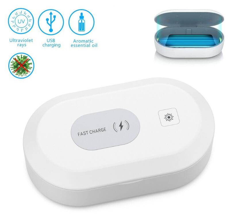 Phone Sterilizer Box 15W Mobile Wireless Charging Multi-function Ultraviolet Disinfection