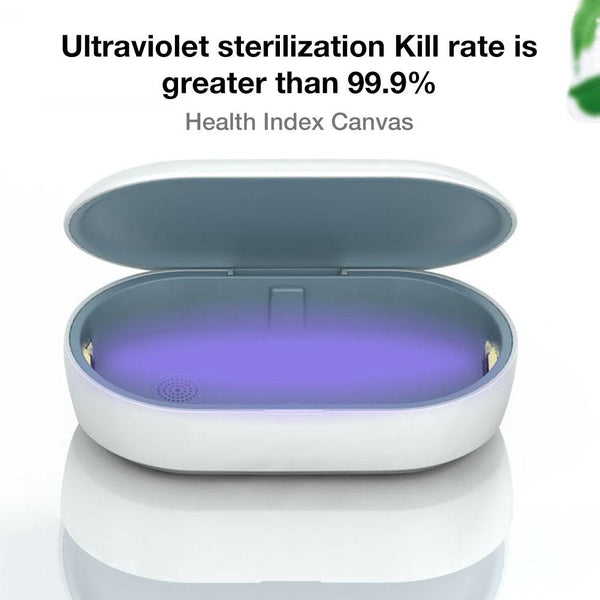 Phone Sterilizer Box 15W Mobile Wireless Charging Multi-function Ultraviolet Disinfection