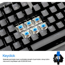 Load image into Gallery viewer, Redragon USB mechanical gaming keyboard ergonomic RGB LED backlit keys Full key anti-ghosting 104 wired Computer gamer K555RGB
