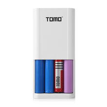 Load image into Gallery viewer, TOMO S4 DIY Smart Power Bank 4 x 18650 Li-ion Battery Type-C Micro USB 8 Pin Input Dual Output Charger
