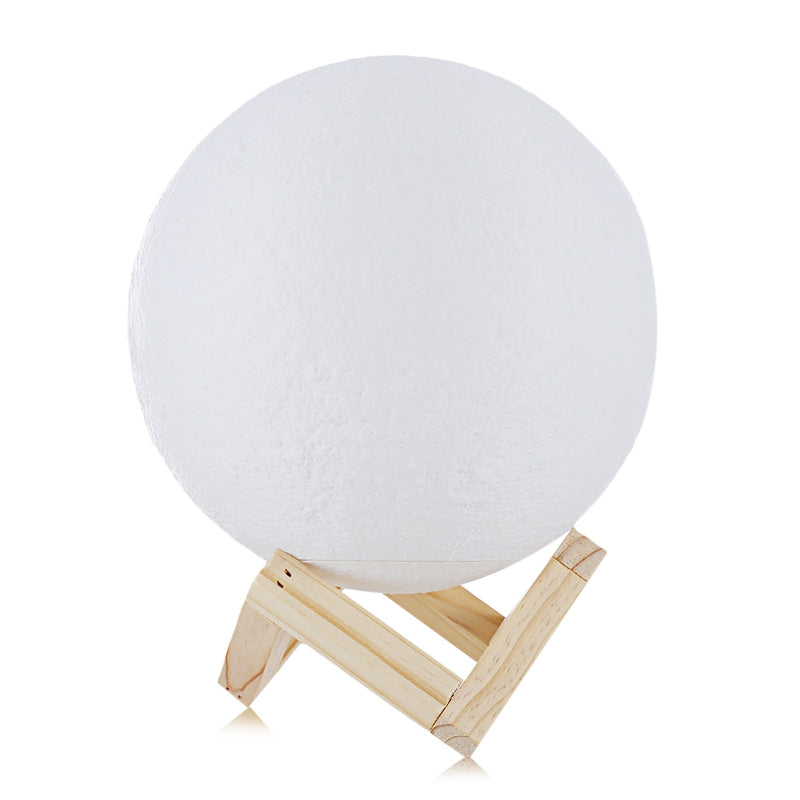 UE3D008 Rechargeable Touch Switch 3D Print Moon Lamp Decor Gift