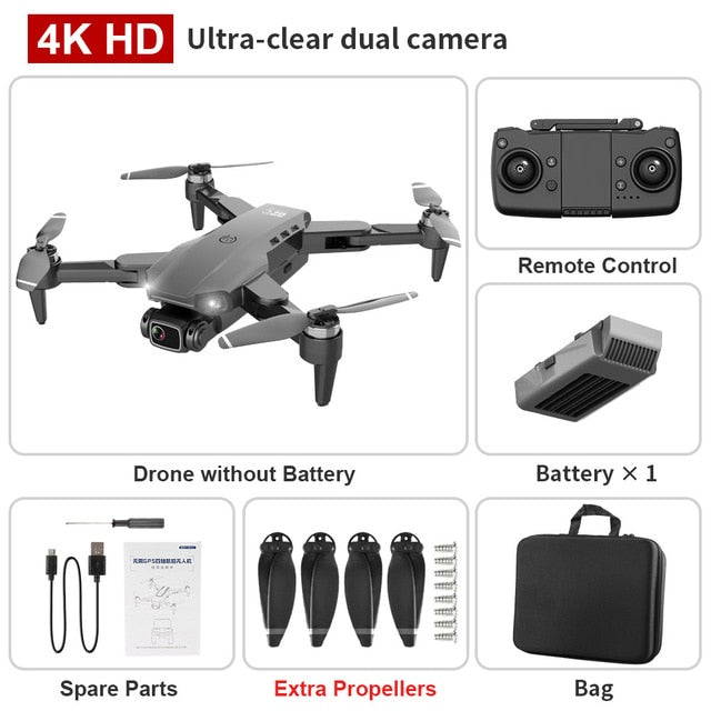 L900 pro 4K HD dual camera with GPS 5G WIFI FPV real-time transmission brushless motor rc distance 1.2km professional drone