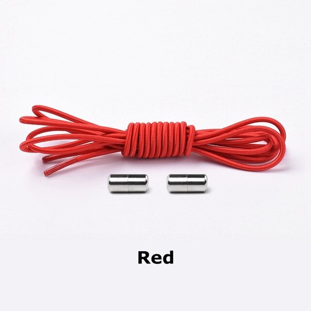 Elastic Lock Shoe Laces No Tie Shoelaces New Simplicity Round Metal Tip Shoelace Leisure Quick Sport Shoe Laces Unisex