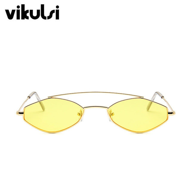 Cute Sexy Cat Eye Sunglasses Women Retro Small Double Beam Cateye Sun Glasses