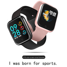 Load image into Gallery viewer, P70 smart wristband +earphone+belt /set smart band women with heart rate blood pressure waterproof watch for ios android
