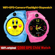 Load image into Gallery viewer, Q360 Kids Smart Watch with Camera GPS WIFI Location Child smartwatch SOS Anti-Lost Monitor Tracker baby WristWatch
