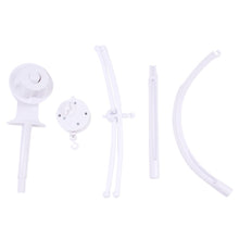 Load image into Gallery viewer, Baby Toy White Rattles Bracket Set  Crib Mobile Bed Bell  Holder Arm  Wind-up Music Box WJ549
