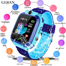 Load image into Gallery viewer, Kids Watches Positioning Wristwatch Tracker SIM Card Call Location Finder Anti-Lost Monitor Camera Photo Children Watch
