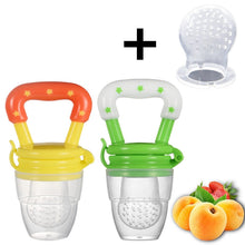 Load image into Gallery viewer, Fresh Food Nibbler Baby Pacifiers Feeder Kids Fruit Feeder Nipples Feeding Safe Baby Supplies Nipple Teat Pacifier Bottles
