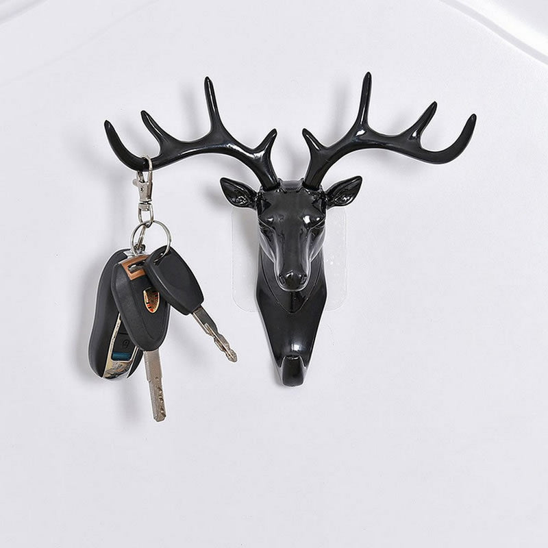 Wall Hanging Hook Three-dimensional Antlers American Wall Decoration Hook Creative Deer Head Wall hook seamless Key Wall Hook