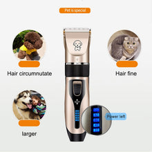 Load image into Gallery viewer, Clipper For Dog Clippers Dogs Grooming Clipper Kit USB Professional Rechargeable Low-Noise Pets Hair Trimmer Display Battery
