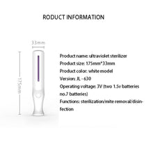 Load image into Gallery viewer, Mini Ultraviolet Sanitizer Handheld UV Light Disinfection Lamp for Home Office Travel Portable Sterilizer Mites Lights
