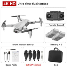 Load image into Gallery viewer, L900 pro 4K HD dual camera with GPS 5G WIFI FPV real-time transmission brushless motor rc distance 1.2km professional drone
