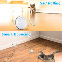 Load image into Gallery viewer, Smart Interactive Pet Toy Ball Automatic Rolling USB Rechargeable Led Light Pet Toy Training Home Cat and Dog Toy Glowing Balls
