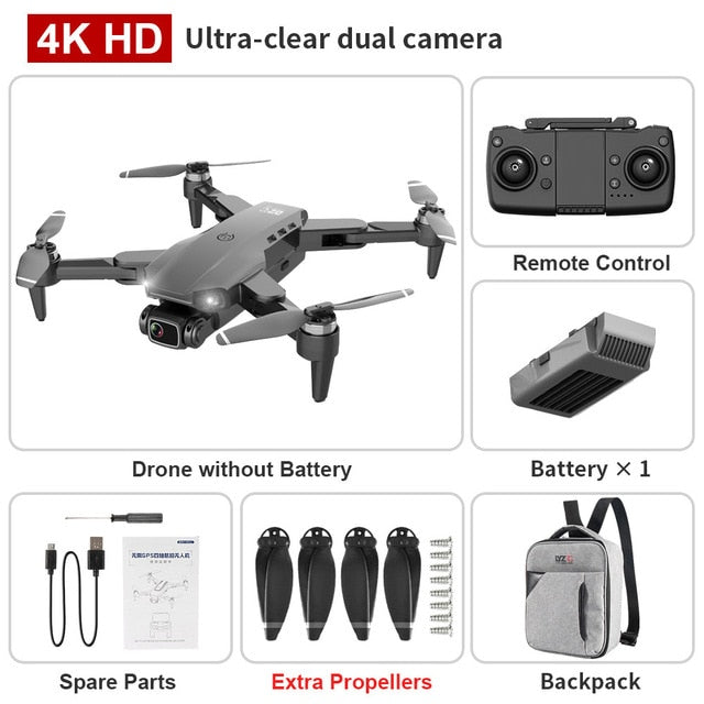 L900 pro 4K HD dual camera with GPS 5G WIFI FPV real-time transmission brushless motor rc distance 1.2km professional drone