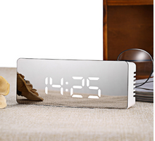 Load image into Gallery viewer, Hot Multifunction LED Mirror Alarm Clock Digital Clock Snooze Display Time Night Led Light Table Desktop Alarm Clock Despertador
