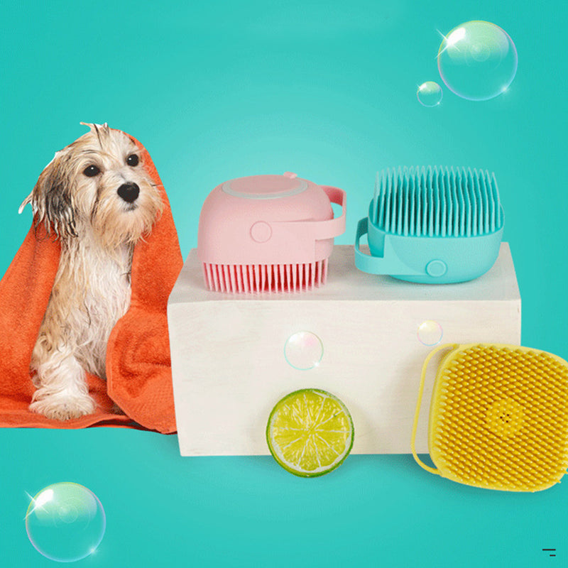 Pet Bath Brush Soft Silicone Comb Dogs Cats SPA Shampoo Massage Brush Shower Hair Removal Comb Pets Cleaning Grooming Tool