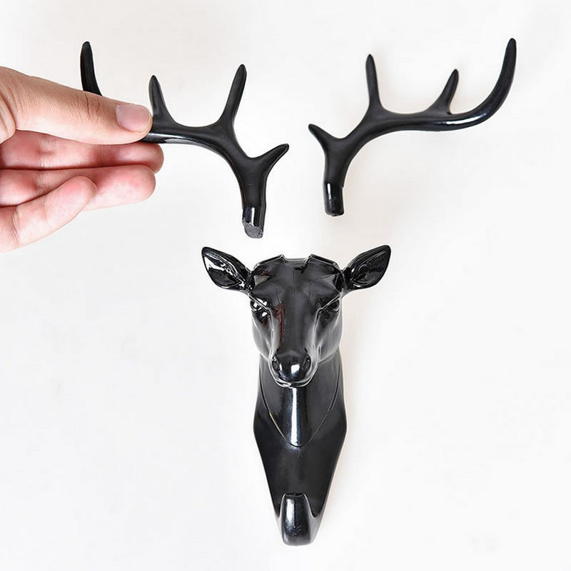 Wall Hanging Hook Three-dimensional Antlers American Wall Decoration Hook Creative Deer Head Wall hook seamless Key Wall Hook