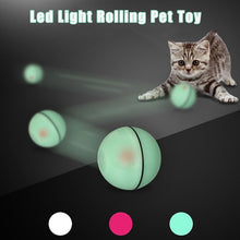 Load image into Gallery viewer, Smart Interactive Pet Toy Ball Automatic Rolling USB Rechargeable Led Light Pet Toy Training Home Cat and Dog Toy Glowing Balls
