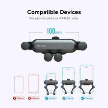 Load image into Gallery viewer, INIU Gravity Car Phone Holder Air Vent Mount Mobile Cell Stand GPS Support For iPhone 12 11 Pro Max Xr Xs X 8 7 6 Xiaomi Samsung
