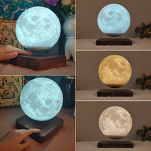 Load image into Gallery viewer, Customized Creative 3D Magnetic Levitation Moon Lamp Night Light Rotating Led Moon Floating Lamp
