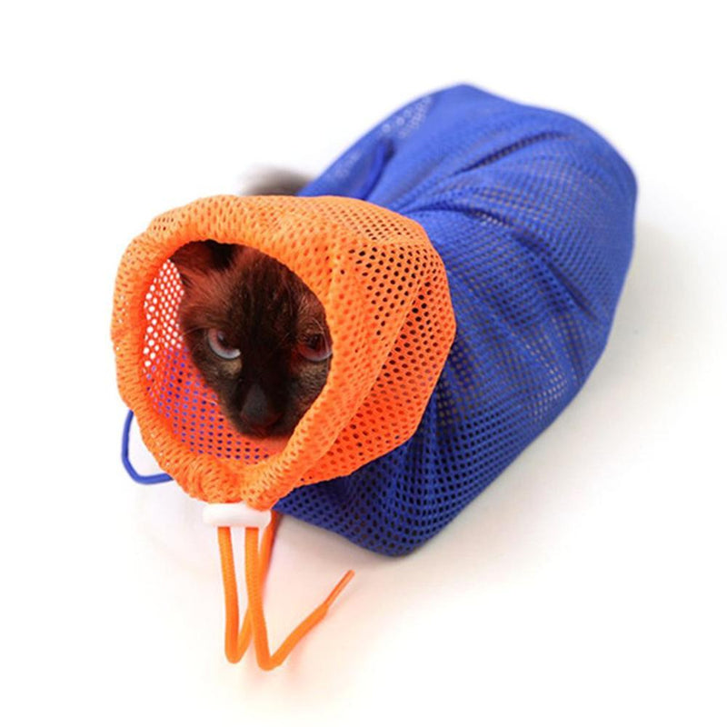 Multifunctional Cat Grooming Bag Bathing Bags Fitted Mesh Polyester Bag Pet Supplies No Scratching Biting