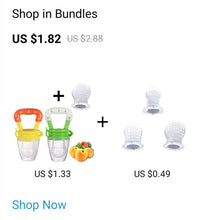 Load image into Gallery viewer, Fresh Food Nibbler Baby Pacifiers Feeder Kids Fruit Feeder Nipples Feeding Safe Baby Supplies Nipple Teat Pacifier Bottles
