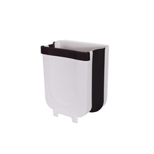 Load image into Gallery viewer, Folding Waste Bin Kitchen Cabinet Door Hanging Trash Bin Trash Can Wall Mounted Trashcan for Bathroom Toilet Waste Storage
