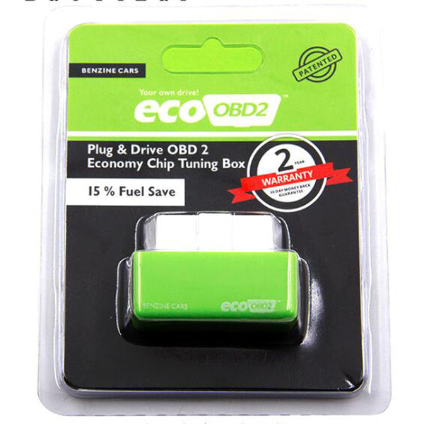 Green/Blue Eco OBD2 Economy Chip Tuning Box OBD Car Fuel Saver Eco OBD2 for Benzine Cars Fuel