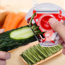 Load image into Gallery viewer, Magic Trio Peeler Set Slicer Stainless Steel Peeler Shredder Julienne Cutter Multi Peel Blade Zesters Grater Kitchen Tool
