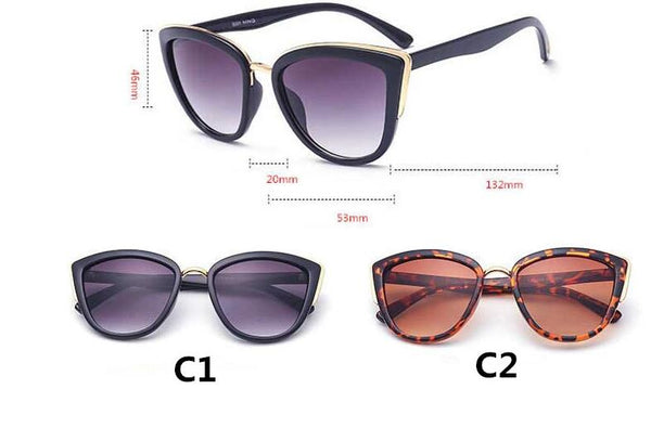 Vintage Sexy Ladies Cat Eye Sunglasses Women Brand Designer New Fashion Cute Eyewear Small Sun Glasses