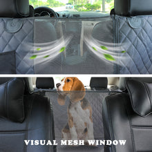 Load image into Gallery viewer, Dog Car Seat Cover View Mesh Waterproof Pet Carrier Car Rear Back Seat Mat Hammock Cushion Protector With Zipper And Pockets
