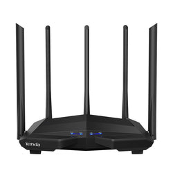 Tenda AC11 Gigabit Dual-Band AC1200 Wireless Router Wifi Repeater with 5*6dBi High Gain Antennas Wider Coverage, Easy Setup