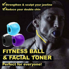 Load image into Gallery viewer, Face Fitness Ball &amp; Facial Toner Exerciser Facial Muscle Training Silicone Face-lift Masseter
