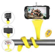 Load image into Gallery viewer, Flexible selfie stick monopod wireless Bluetooth tripod monkey holder for GoPro iPhone camera phone car bicycle universal
