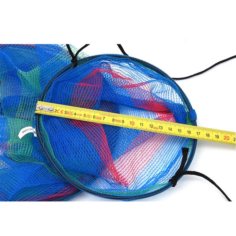 LEO Colorful 3 Layers Collapsible Fishing Net Basket to Keep Fish Alive in the Water 65cm