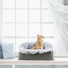 Load image into Gallery viewer, Plush Cat Bed House Cat Mat Net Red Cat Litter Plush Two-in-one Pet Mat Cat  Cat Winter Warm Dog House Sleeping
