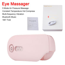 Load image into Gallery viewer, Bluetooth Smart Vibration Eye Massager Eye Care Device Hot Compress Glasses Instrument Music Foldable Eye Protection
