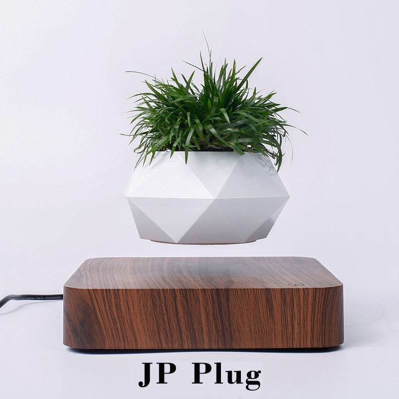 Hot Sale Levitating Air Bonsai Pot Rotation Planters Magnetic Levitation Suspension Flower Floating Pot Potted Plant Desk Decor