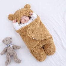 Load image into Gallery viewer, Baby Sleeping Bag Ultra-Soft Fluffy Fleece Newborn Receiving Blanket Infant Boys Girls ClothesSleeping Nursery Wrap Swaddle
