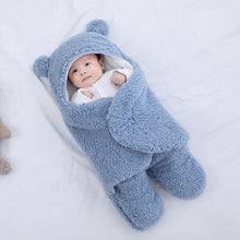 Load image into Gallery viewer, Baby Sleeping Bag Ultra-Soft Fluffy Fleece Newborn Receiving Blanket Infant Boys Girls ClothesSleeping Nursery Wrap Swaddle
