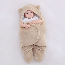 Load image into Gallery viewer, Baby Sleeping Bag Ultra-Soft Fluffy Fleece Newborn Receiving Blanket Infant Boys Girls ClothesSleeping Nursery Wrap Swaddle
