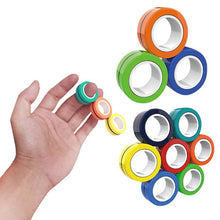 Load image into Gallery viewer, FinGears Magnetic Rings Anti-stress Toys For Chlidren Adult Anxiety Relief Focus Kids Decompression Magic Fidget Toys Birthday
