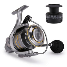 Load image into Gallery viewer, High Quality 14+1 BB Double Spool Fishing Reel 5.5:1 Gear Ratio High Speed Spinning Reel Carp Fishing Reels For Saltwater
