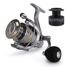 Load image into Gallery viewer, High Quality 14+1 BB Double Spool Fishing Reel 5.5:1 Gear Ratio High Speed Spinning Reel Carp Fishing Reels For Saltwater
