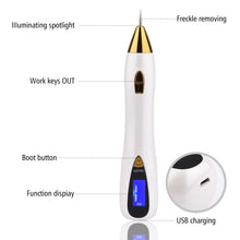 Load image into Gallery viewer, Skin Care Laser Mole Tattoo Freckle Removal Pen LCD Sweep Spot Mole Removing Wart Corns Dark Spot Remover Salon Beauty Machine
