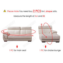 Load image into Gallery viewer, Plush Sofa Cover Velvet Elastic Leather Corner Sectional For Living Room Couch Covers Set Armchair Cover L Shape Seat Slipcovers
